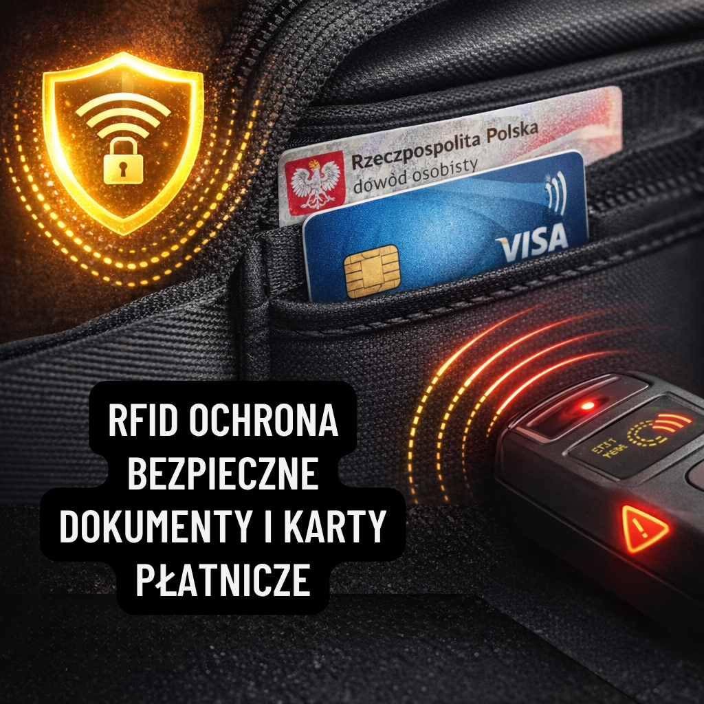 Torba z miejscem na telefon i dokumenty